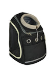 Bella's Bags Black Fabric Dog Backpack Animal Carrier