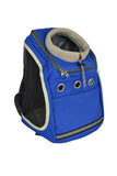 Bella's Bags Blue Fabric Dog Backpack Animal Carrier