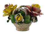 Capodimonte Oval Flower Basket with Handles