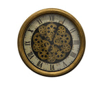 18" Inch Vintage Metal Skeleton Wall Clock