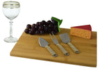 Charcuterie Cheese Board Set w/ 3pc Utensils in Gold