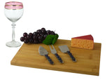 Charcuterie Cheese Board Set w/ 3pc Utensils in Purple Amethyst