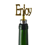 Enjoy Metal Bottle Stopper & Gift Bag