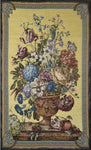 48" Inch Floral Basket Woven Tapestry