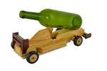 15" Inch Wooden Racecar Bottle Holder