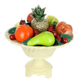 Large Capodimonte Mixed Fruit Ceramic Centerpiece