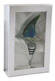 5" Inch Glass Bottle Stopper Featuring Angel Fish