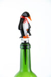 5" Inch Glass Bottle Stopper Featuring Penguin
