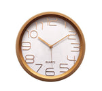 12" Inch Minimalist Rose Gold Wall Clock