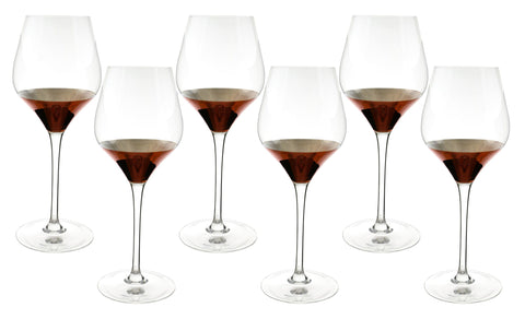 9.5" Inch Copper Bottom Wine Glass Set Service for 6