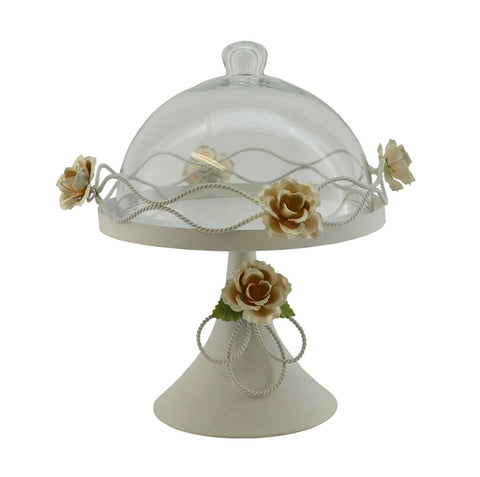 Cake Plate with Glass Top