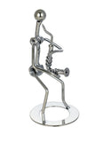 6" Inch Metal Nut & Bolt Saxophone Player Figurine