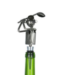 5" Inch Metal Bottle Stopper Featuring Golfer