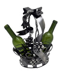Metal Grape Basket 2-Bottle Wine Bottle Holder