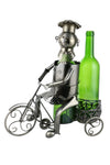 Chef Riding Tricycle 2-Bottle Wine Bottle Holder