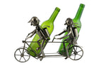 Tandem Bicycle Rider Double Wine Bottle Holder
