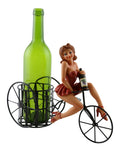 Sexy Lady on Bicycle Wine Bottle Holder