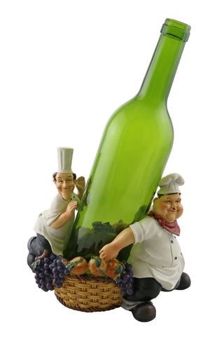 Laurel and Hardy with Grapes Decorative Wine Bottle Holder