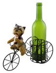 Yorkie on Bicycle Wine Bottle Holder