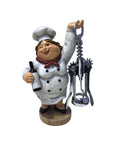 7.5" Inch Chubby Lady Chef Corkscrew and Corkscrew Holder
