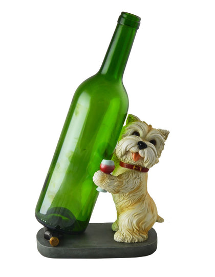 BBQ Cute Puppy Dog Wine Bottle Holder for Counter