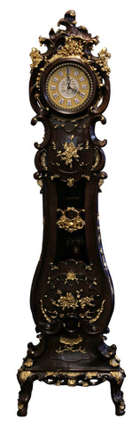 73" Large Ornate Antique Grandfather Clock