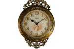 29" Inch Gold and Silver Wall Clock with Swinging Pendulum